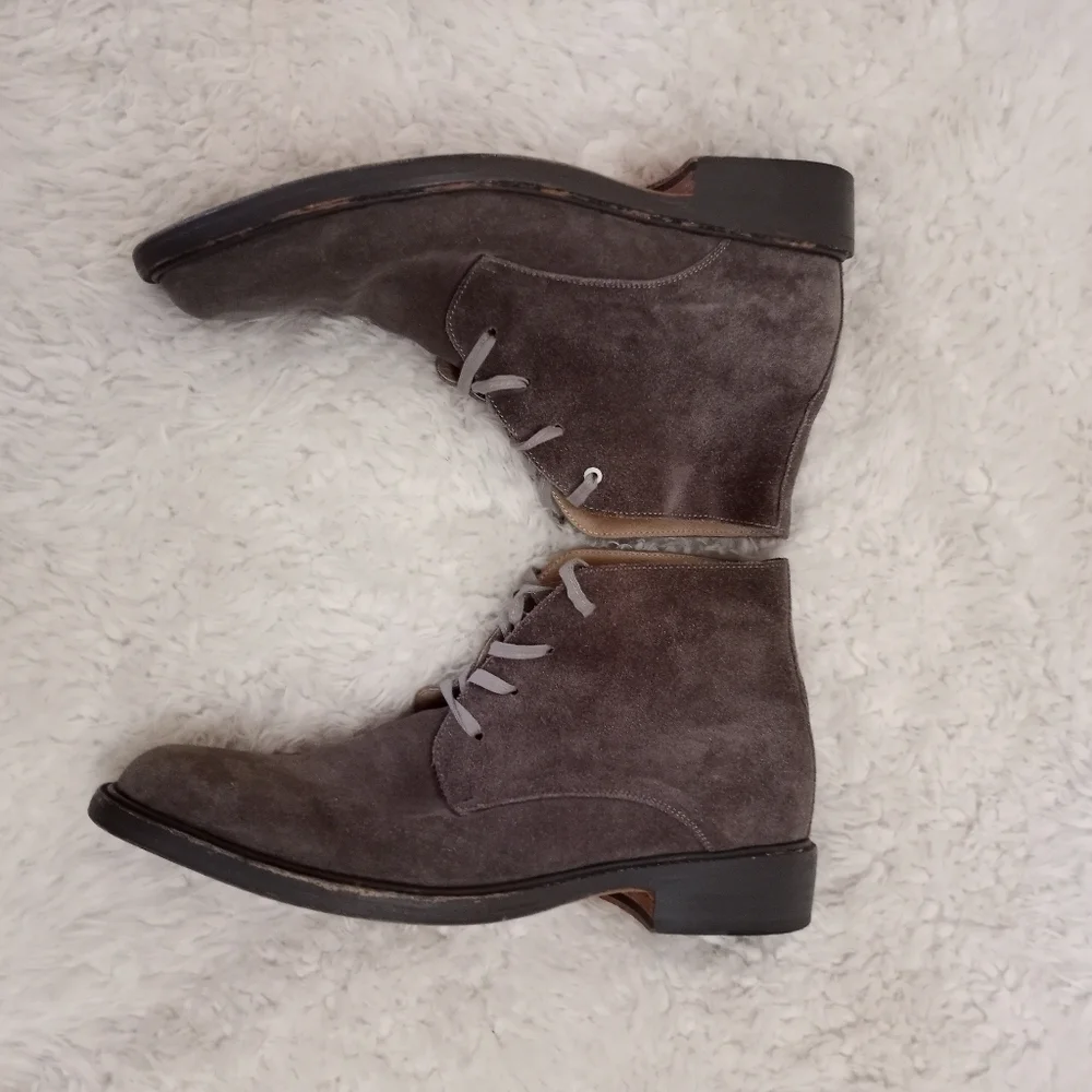 Baldwin Esquival Limited edition handmade Italian leather suede boots